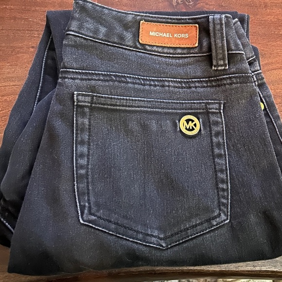 Michael Kors Black Denim Jeans Size 2 - Picture 2 of 6